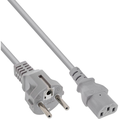 Inline Cable Power Type F a Connector IEC Grey 1,5M — image 1
