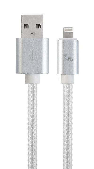 Cable Trenzado Algodón 8 Pines With Connectors Metálicos, 1,8M, Colour Silver Blister — image 1