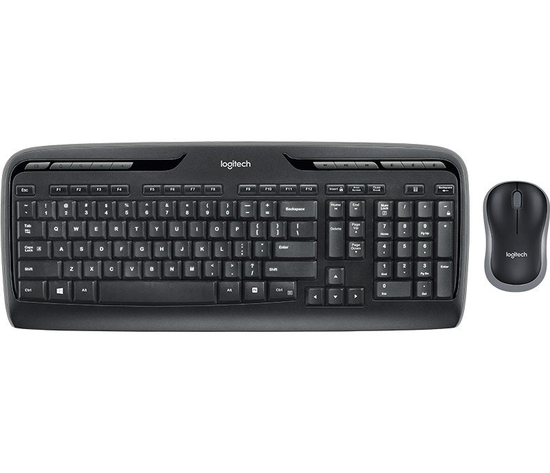 Logitech Keyboard English + Mouse MK330 USB QWERTY Reino Unido Black
