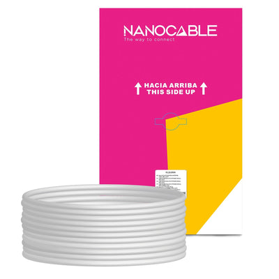 Nanocable Bobina Network Cable Rigido RJ45 CAT.6 FTP AWG24 305M - Grey — image 1