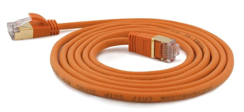 Wantec Network Cable Smp CAT.7 Me. CAT.6A D4MM 0,25M Orange