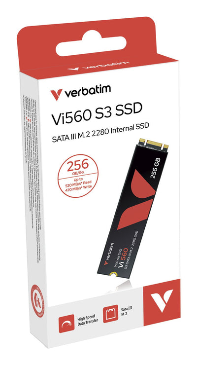 Verbatim Drive SSD M.2 256GB, Sata-iii, M.2 2280, VI560 S3 — image 1