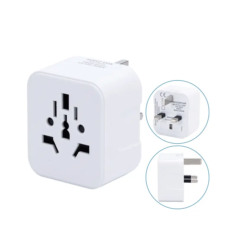 Aigostar Adapter Travel Universal a Type Britanico White