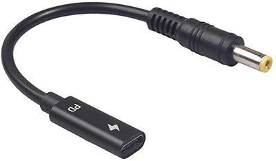 Adapter USB-C Female a 5.5X2.5MM Male 65W 15CM — image 1