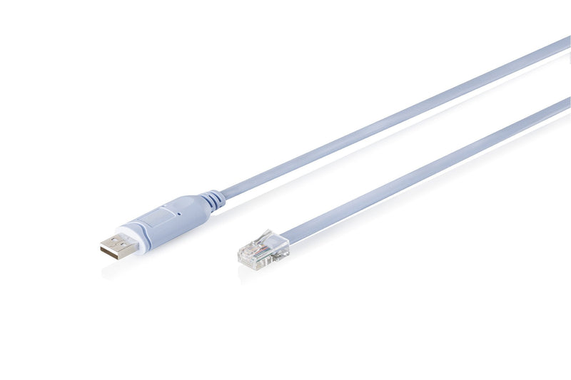 Cable Adapter Konsoli USB-A 2.0 Male RJ45 Chipset Ftdi (FT232RNL) Blue Claro 1.8M