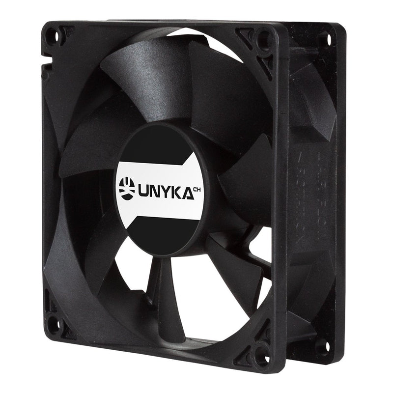 Unykach Fan PC Server 80MM Double Bola - Speed Max. 2000RPM - Connector 4 Pines With Control Temperatura