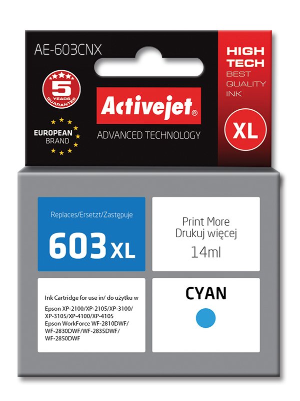 Activejet Ink Cartridge Epson 603XL AE-603CNX