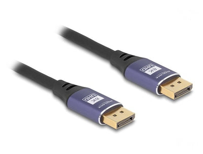 Delock 80602 Cable DisplayPort 8K 60 HZ 3M Metal Lila — image 1