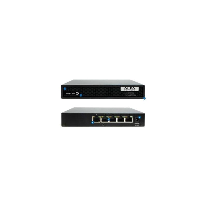 Alfa Network AGS05-2.5GL /Eu 5 Port 2.5G Switch Support Loop