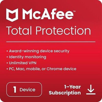 Mcafee Antivirus Total Protection 1 Dispositivo 1 Year Esd (descarga Directa) — image 1