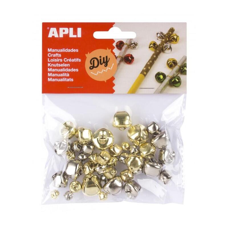 Apli Pack 40 Cascabeles Oro And Silver