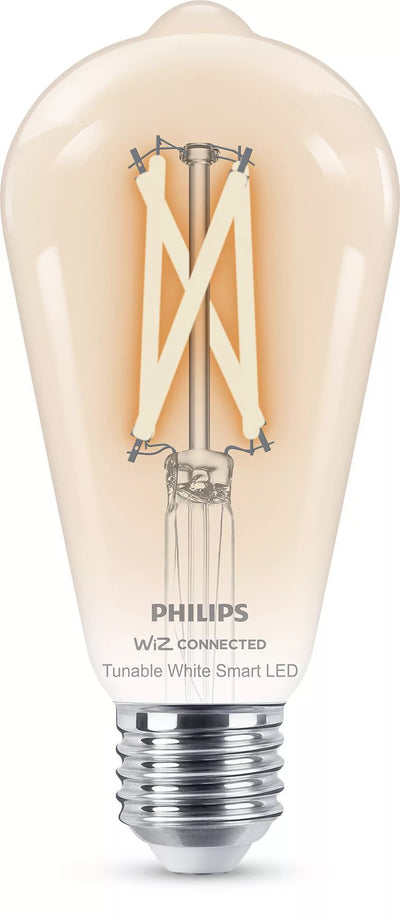 Philips Smart Bulb With Filamento Transparent 7W (equiv. 60W) ST64 E27 — image 1