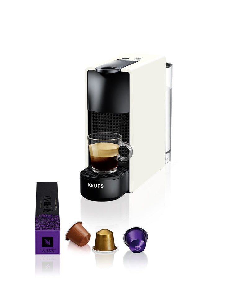 Krups Coffee Machine Essenza Mini Nespresso 19 Bares Eco Pack White