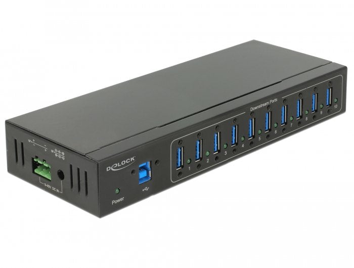 Delock Externer Industrie Hub 10 X USB 3.0 Typ-a With 20 Kv Esd Protection