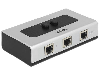 Delock Switch 2-PORT RJ45 Gigabit Manuell Bidireccional — image 1