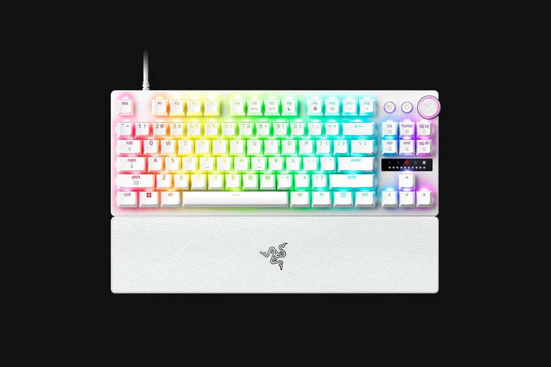 Razer Teclado Mecánico Huntsman V3 Pro Tenkeyless Layout Us Blanco 8KHZ
