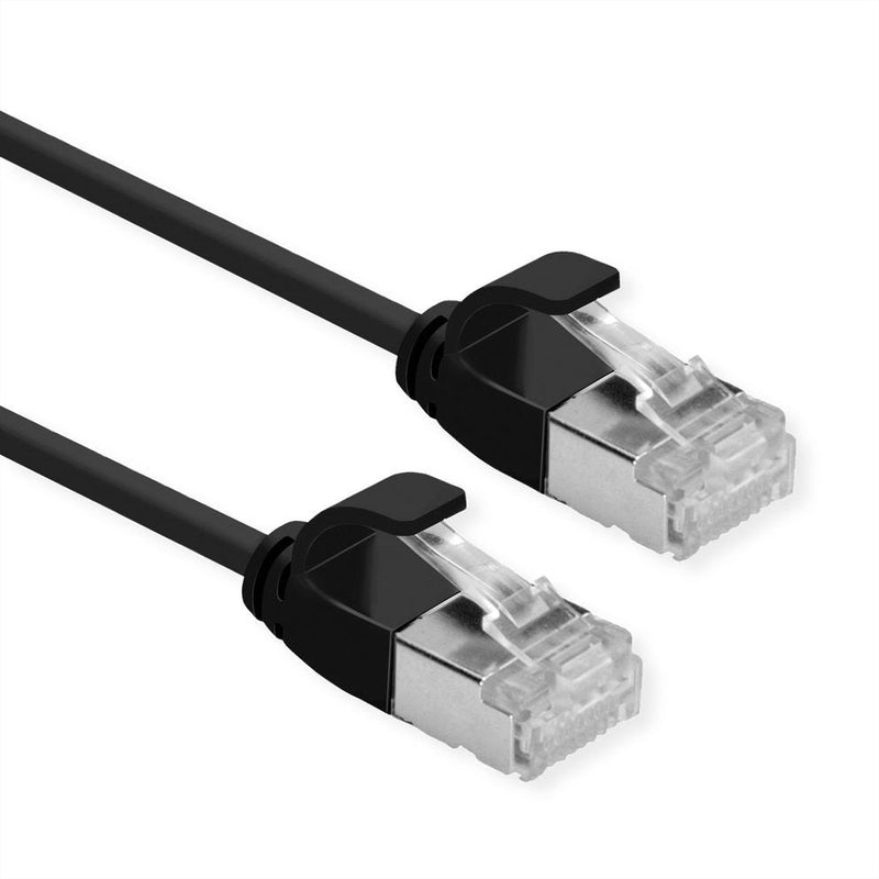 Roline Green U FTP Network Cable CAT.6A (class Ea), Lsoh, Slim, Black 2M