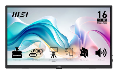 MSI Monitor 15.6 MP165 E6 IPS FHD Laptop Usbc Mm 9S6-3PE50M-011 — image 1