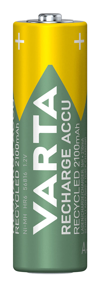 Varta Battery Rechargeable Recycled Aa HR6 2100MAH 4ST. — image 1