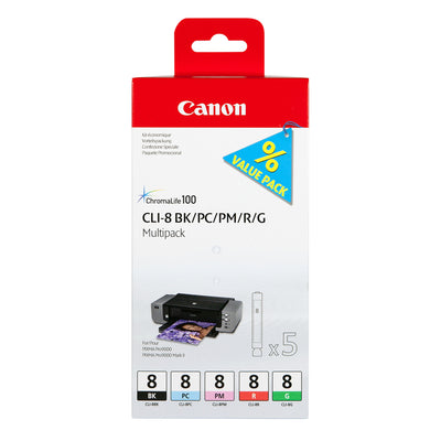 Canon CLI-8 Genuine Fotos Cyan Foto Magenta 5 Pieces — image 1