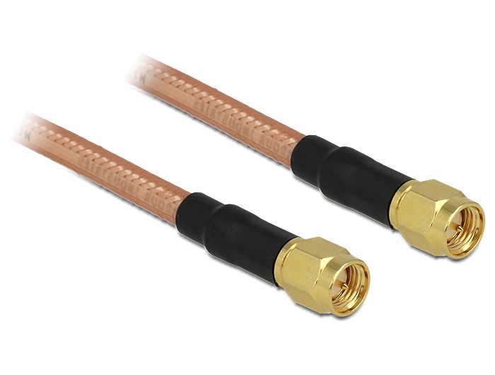 Delock Cable Antenna Sma Male Sma Male RG-142 400MM Low Loss