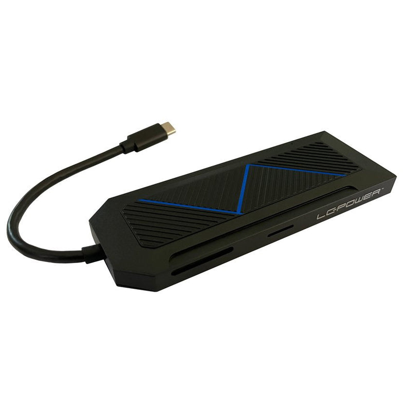 Lc-power Hub LC-HUB-C-MULTI-6-RGB Black