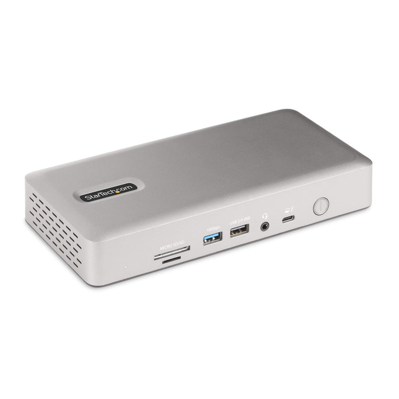 StarTech.com Thunderbolt 4 Multi-display Docking Station, Quad/Triple/Dual Monitor Dock, 2x HDMI/2x DisplayPor