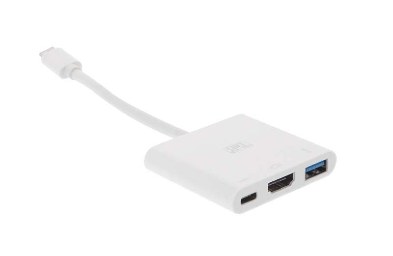 Tnb Adapter USB-C Video Adapter Type C To HDMI 3 In 1 - Grey