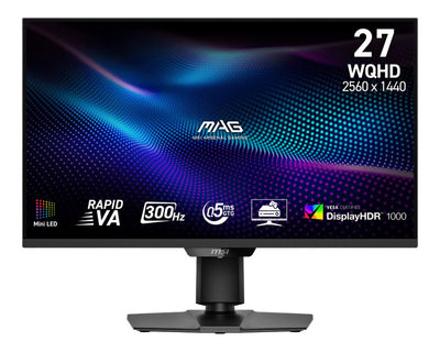 MSI Monitor Mag 274QPFDE X30MV 27 2560 X 1440 Pixels Wide Quad HD LCD Black 9S6-3CF09H-003 — image 1