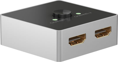 Goobay Manual HDMI Switch Box 2 1 (4K @ 60HZ), HDMI Switch Black/Silver 58486 — image 1