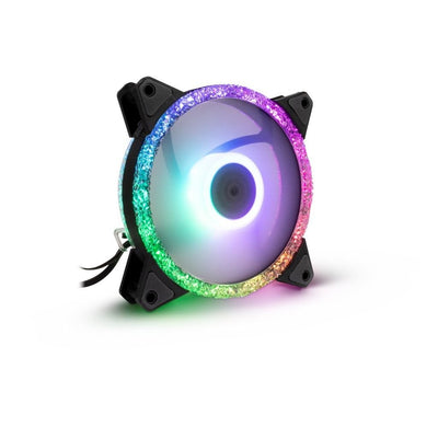 Fan Inter-tech 120 * 120 * 25 Argus RS-071 Rgb, Kristall-effek Retail — image 1