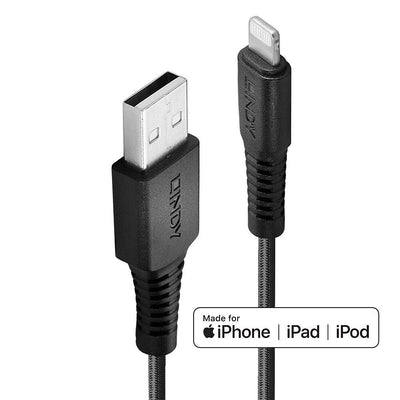Lindy 31292 Cable Connector Lightning 2M Black — image 1