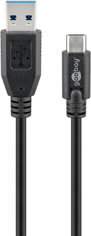 Goobay USB Cable (a) 3.0A Usb(c) 3.0 3M Black — image 1