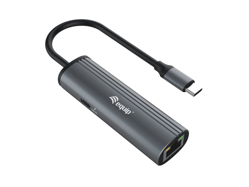 Equip Adapter USB-C - RJ45 10/100/1000 + Pd Adapter 0.15M Gr