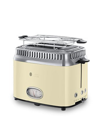 Hobbs Retro Vintage Cream Toaster Creme-acero Inoxidable — image 1