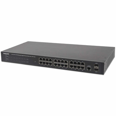 Intellinet Switch 24X Ge Web-managed Snmp 2XMINI Gbic PoE + — image 1