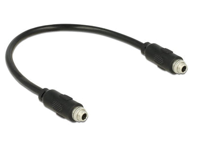 Delock 0.25M, 2X3.5MM Cable Audio 0,25M 3,5MM Black — image 1