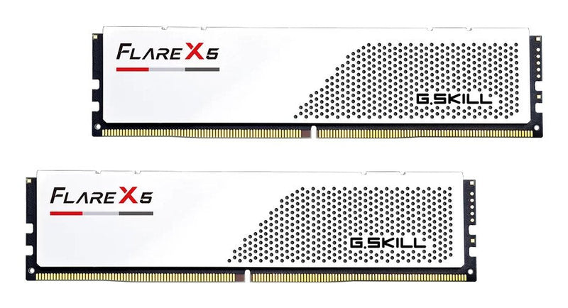 G.skill Memory 64GB DDR5-6000 2X 32GB Kit Dual, RAM White F5-6000J3636F32GX2-FX5W, Flare X5, Intel Xmp, AMD Ex