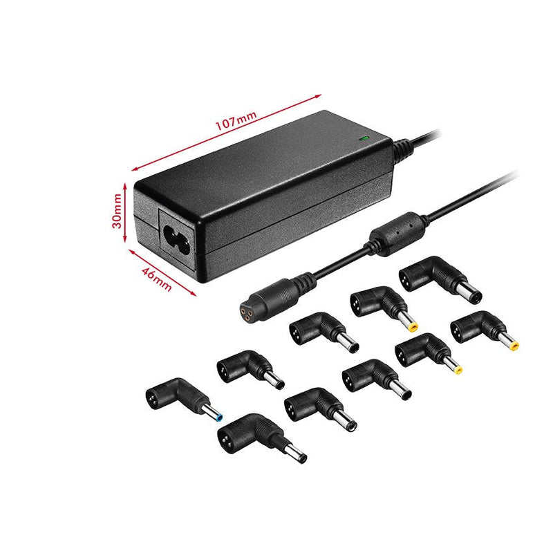 Leotec Charger Laptop 70W Automatic 10 Connectors Voltaje 15-20V