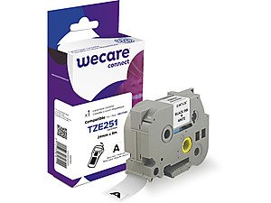 Armor K80015W4 Tape Printer Labels Black Sobre White Tze