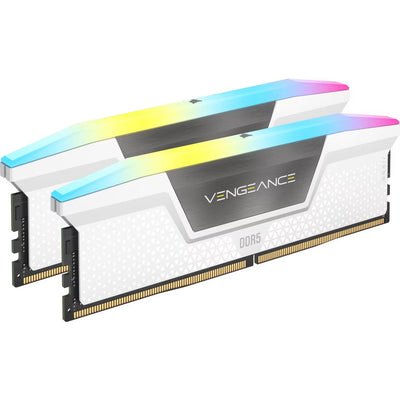 Corsair Memory DDR5 32GB 2X16GB PC6400 Vengeance RGB White CMH32GX5M2B6400Z32W — image 1