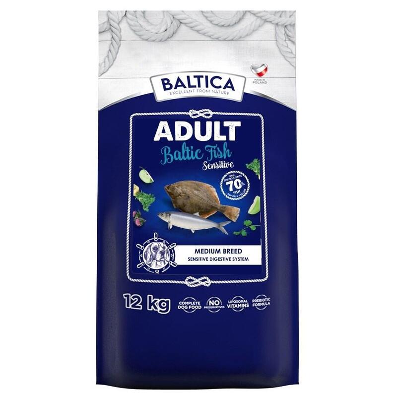 Baltica Excellent Sensitive Baltic Fish Medium Breed Mono - Alimento Seco Perros - 12KG