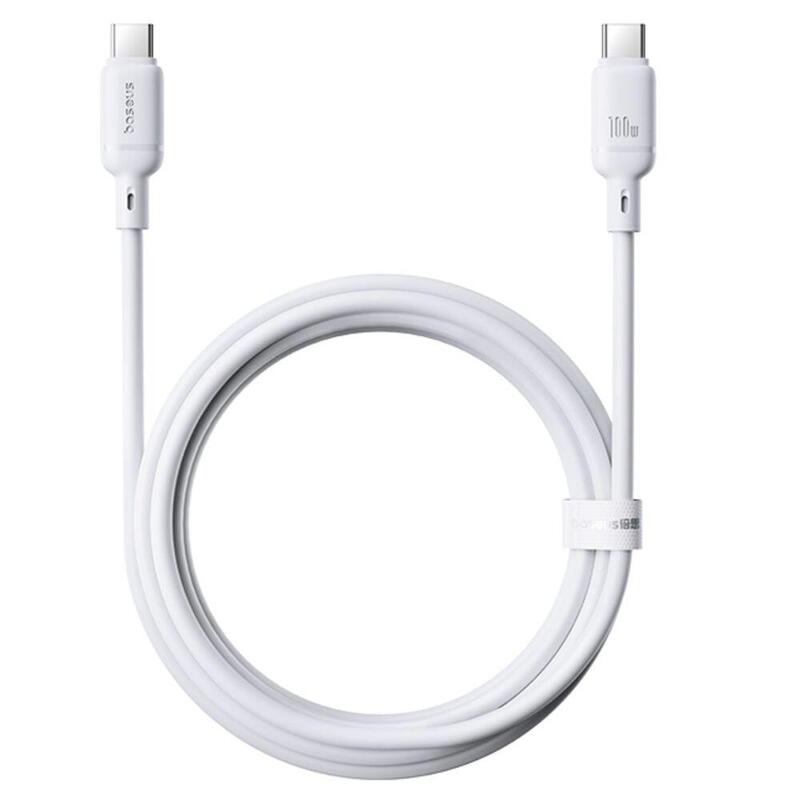 Baseus Silky Series Ladekabel Type-c 100W 2M Cluster White