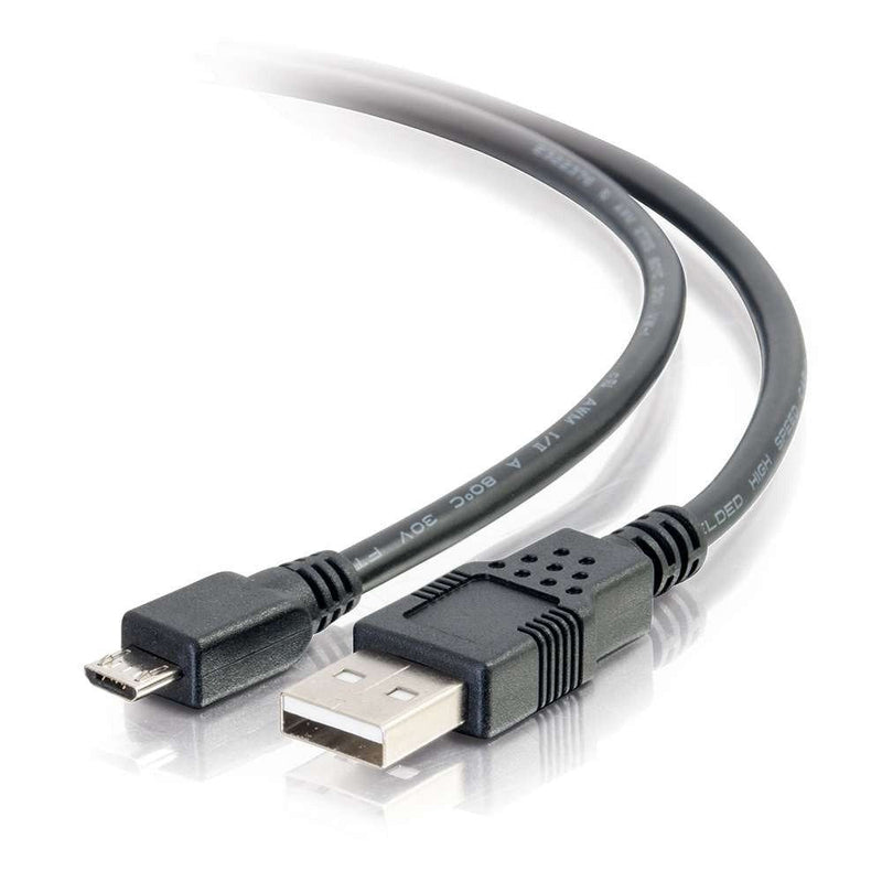 C2G 6.6FT USB To Micro B USB Cable a To Micro USB Cable 2.0M/M USB Cable USB (m) a Micro-usb Type B (m) 2M Bla