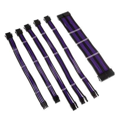 Kolink Core Adept Braided Cable Extension Kit - Black Azabache Titan Purple — image 1