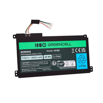 Greencell Battery For Asus C31N1912 B31N1912 3HWPP Asus Vivobook 14: E410MA, L410MA, E410KA, E510MA — image 1