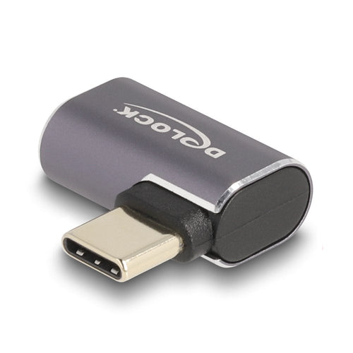 Delock 60047 USB Adapter 40Gbps USB Type-c™ PD 3.0 100W Male a Port Female Acodado 8K 60 HZ Metal — image 1