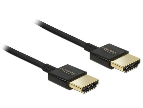 Delock Cable High Speed HDMI With Ethernet - Hdmi-a Male Hdmi-a Male 3D 4K 4.5M Active Slim Premium — image 1