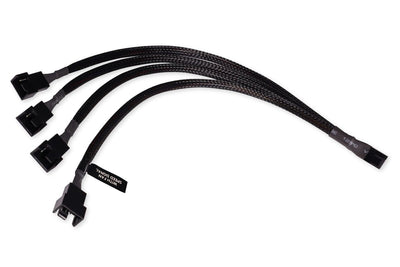Alphacool And -splitter 4-PIN Auf 4X 4-PIN PWM 30CM - Black — image 1