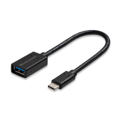 Microconnect USB3.1CAF02BH USB Cable USB 3.2 Gen 1 (3.1 Gen 1) 0,2M USB C USB a Black — image 1